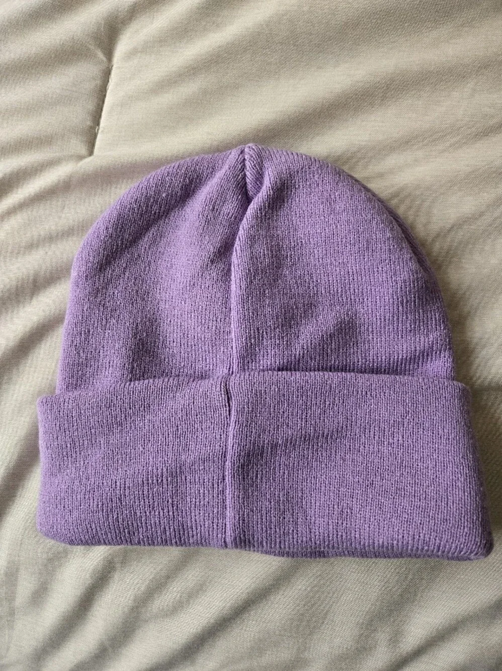 NWOT Lavender Kiki's Delivery Service Knit Beanie With Embroidery